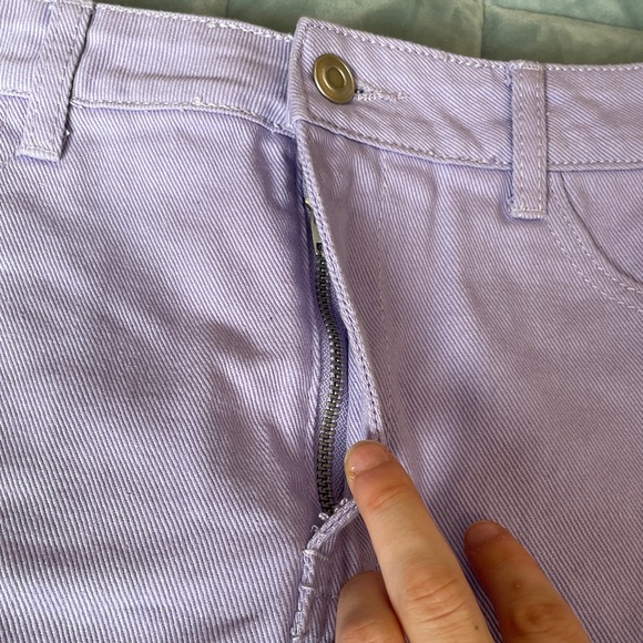 Forever 21 Lavender Denim Mini Skirt - Picture 5 of 9